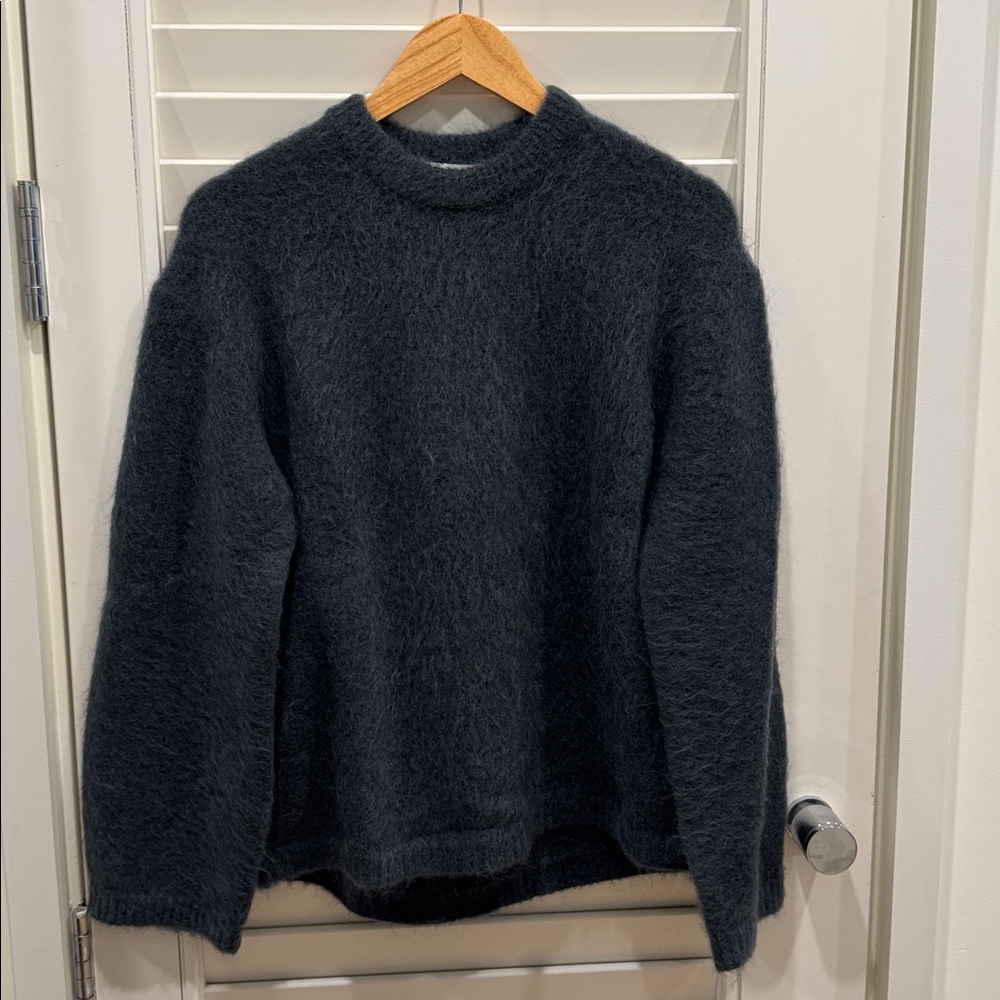 & Other Stories Blue/gray Fuzzy Sweater